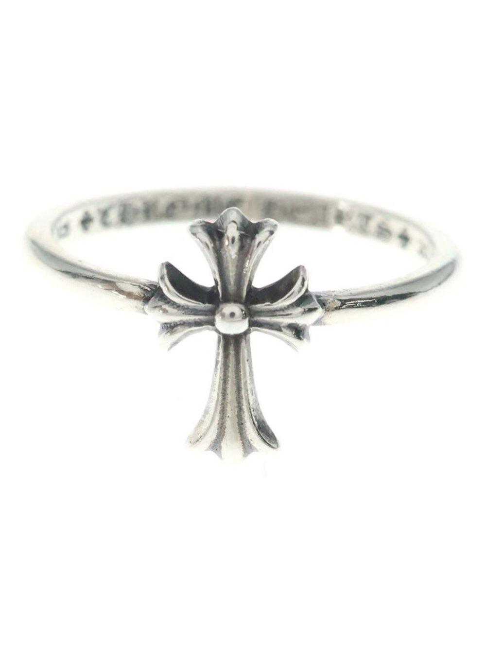 Chrome Hearts Bubblegum CH Cross Ring Silver